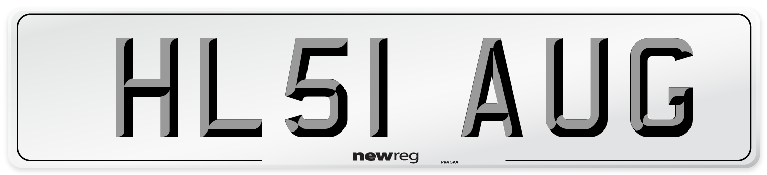 HL51 AUG Number Plate from New Reg